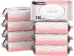 Cottonelle Fragrance Free Flushable Wet Wipes, Adult Wet Wipes, 8 Flip-Top Packs, 42 Wipes Per Pack Cottonelle Fragrance Free Flushable Wet Wipes, Adult Wet Wipes, 8 Flip-Top Packs, 42 Wipes Per Pack