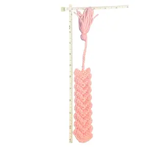 crocheted bookmark with tassel