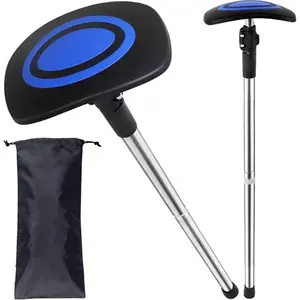 Aluminum Alloy Golf Travel Bag Support Rod 33–60" Extendable Adjustable Telescopic Hard-Arm Golf Club Protection Rod with Stainless Steel Shaft