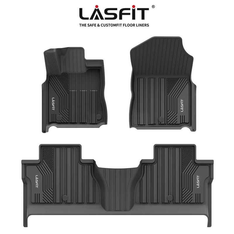 LASFIT Floor Mats Fit for 2014-2021 Toyota Tundra CrewMax Cab Only All Weather Car Liners