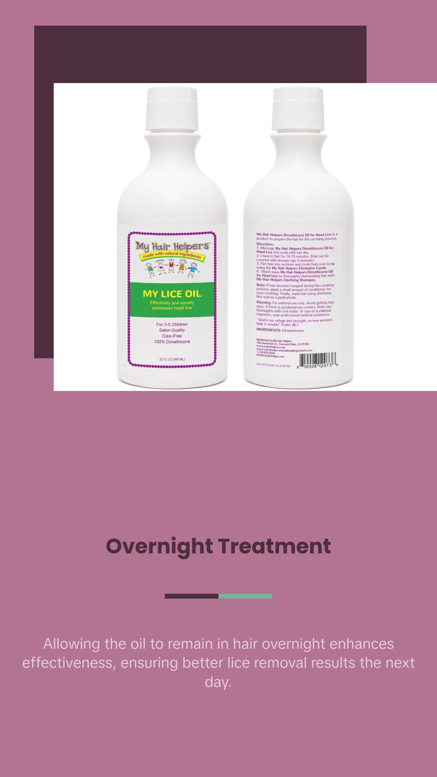 My Dimethicone Lice Oil | 32oz | For 3-5 Children My Dimethicone Lice Oil | 32oz | For 3-5 Children
