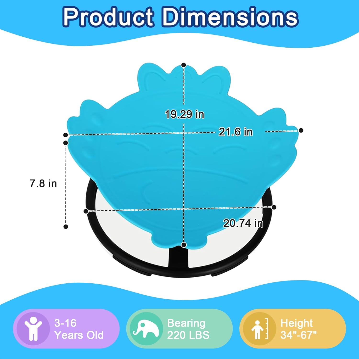 sensory spin chair for adults,Indoor Balancing Chair Kids Swivel Chair Sensory Toy ADHD Anxiety Tools,Body Coordination Balance Training anxiety relief fidget toy Fun Furniture Children kids outdoor play