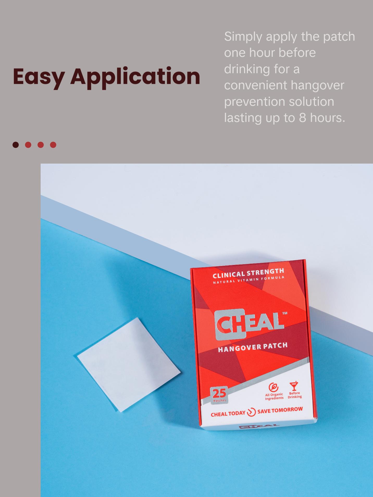CHEAL Hangover Prevention Patches - Party Patches for Better Mornings ...