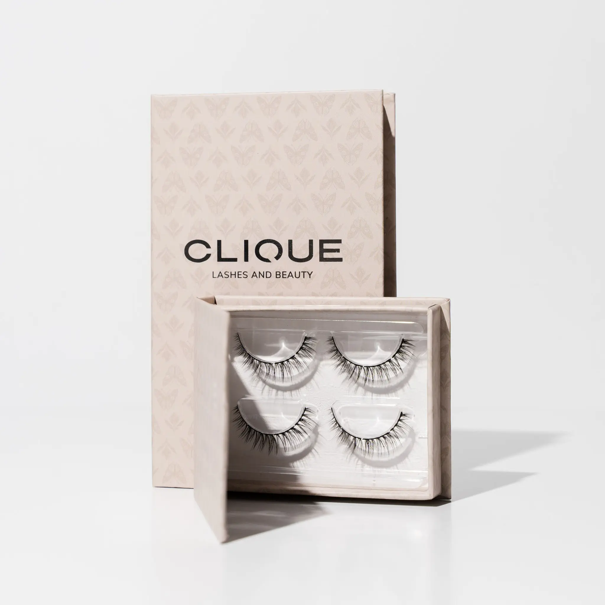 DEMURE Cosmetic B Curl Soft Cluster Eyelashes - Beginner Friendly At-Home DIY Extensions for Adults, Natural Fabric Material Doll Eye Makeup False Lashes