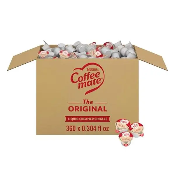 Nestle Coffee mate Coffee Creamer, Original, Creamer Singles, Non Dairy, No Refrigeration, 0.375 fl oz Tubs (Pack of 360)