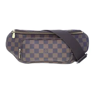 Pre-owned Louis Vuitton Damier Belt Bags Coated Canvas Melville Waist Bag Large Brown