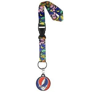 Grateful Dead Dancing Bears Wrist Strap Lanyard For Keys | Hand and Wrist Lanyard For Wallet Keychain