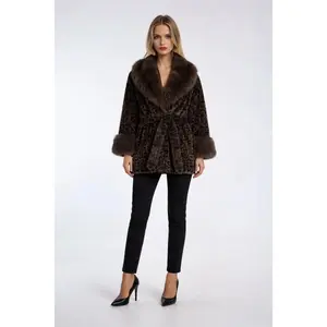 F21 WGA LEOPARD PRINT TIE WASIT JACKET