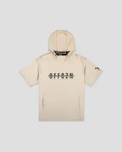 No Off SZN AeroFleece Short Sleeve Hoodie (Ecru) - Youth