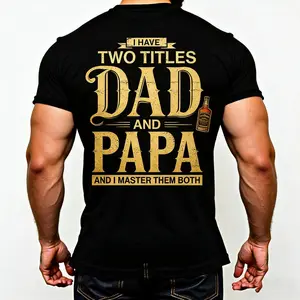 Celebrate Fathers with a Comfortable 100 Percent Cotton Casual TShirt Supporting Both Dad and Papa