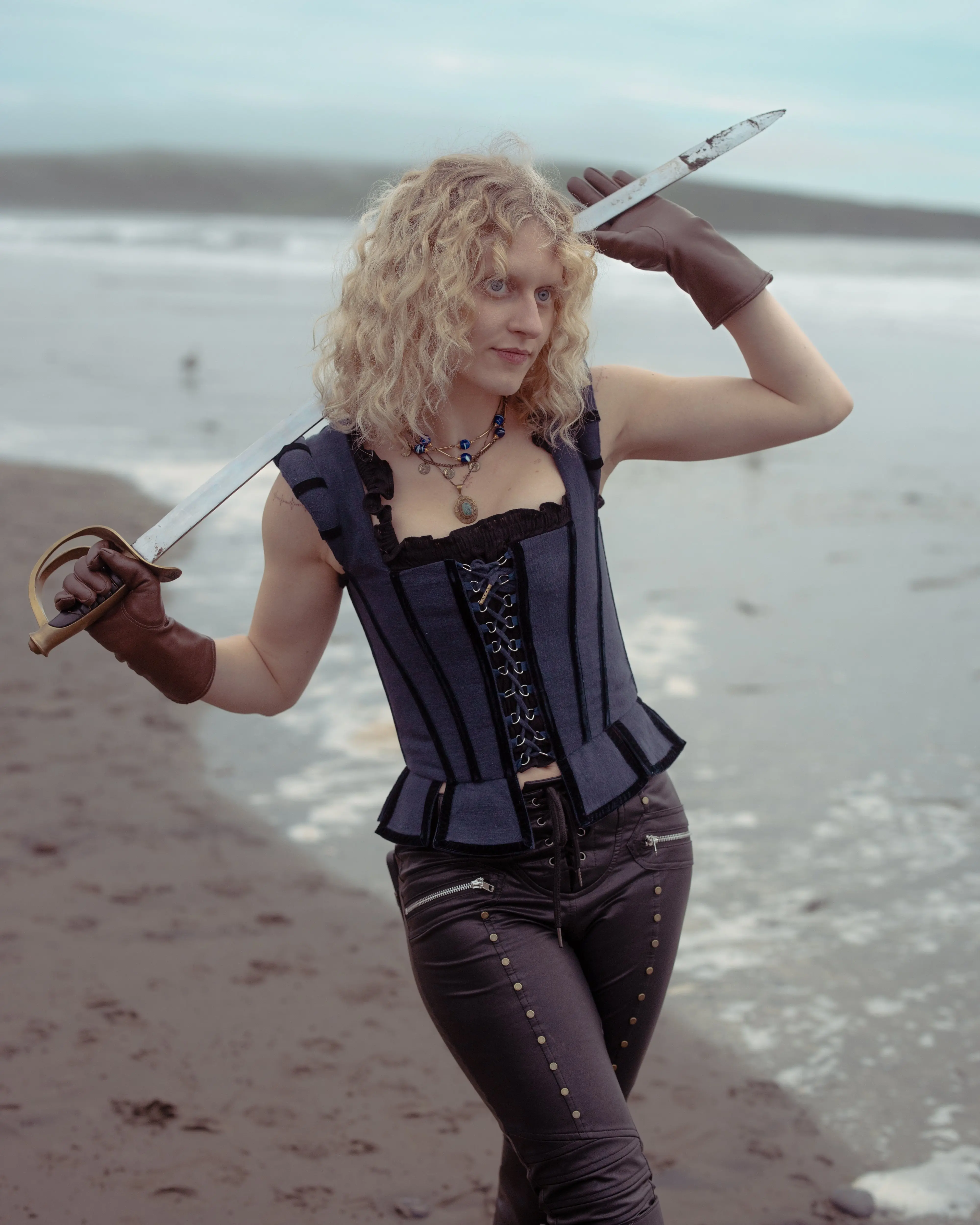 Navy Tavern Bodice