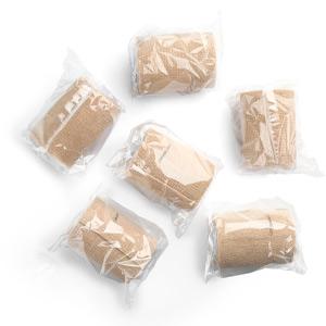 LotFancy Self Adhesive Bandage Wrap, 6 Pack, 3 inch x 5 Yards Non Woven Cohesive Bandage, First Aid Medical Tape for Sports Athletic Wrist, Ankle, Sprains & Swelling