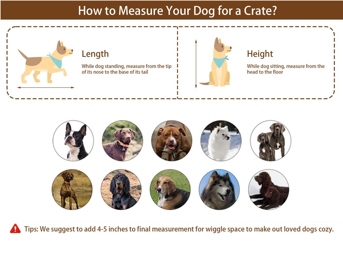 COZPAW 52 Inch Corner Dog Crate Furniture,Wooden Dog Kennel Indoor Furniture End Table,Modern Dog Cage Decorative Pet House TV Stand for Large Medium Dogs,Gray