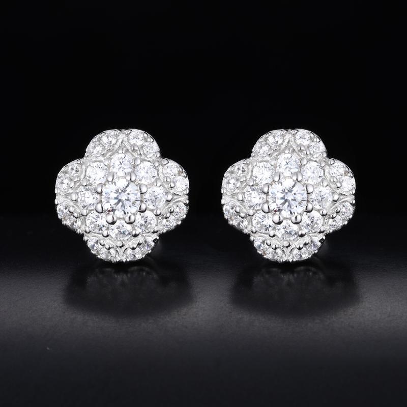 【#E600】Starry Ear Nails UCCIYO Lab-Created Moissanite Earrings For Women S925 Sterling Silver Stud Earring Men Hip Hop Jewelry Couple Gift