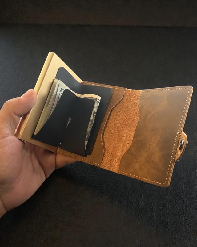 Skulls and Roses PU Leather Wallet Gothic Black Bifold with Hearts Skulls & Red Roses Alt Punk Aesthetic Gift for Him/Her RFID Blocking Design