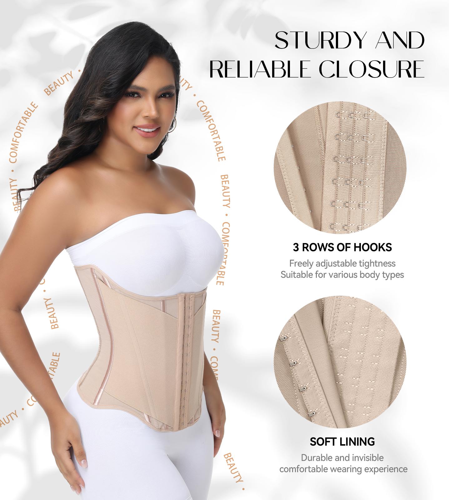 SHAPSHE Women's U-Shaped Tummy Control Waist Shapewear with Hooks & Double-Layer Fabric 13 Steel Bones for Strong Support SHAPSHE Women's U-Shaped Tummy Control Waist Shapewear with Hooks & Double-Layer Fabric 13 Steel Bones for Strong Support