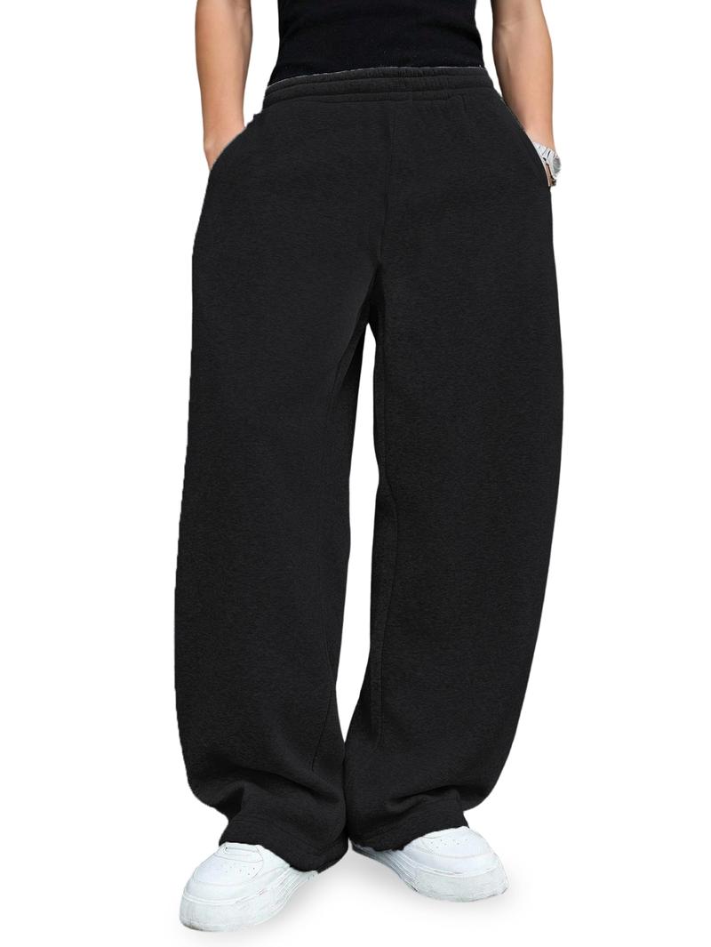 Teens Sweatpants Fleece Pants Versatile Comfortable Minimalist Commuter Everyday Outdoor Simple For Boys Girls Kids Size 8-16 Y KB2786