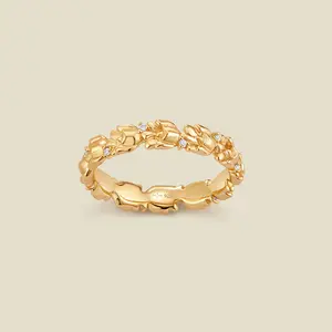 May CZ Birth Flower Eternity Ring