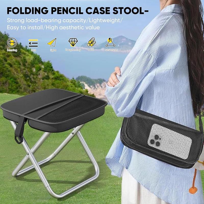 Camping Chairs, 1.2 lbs ultra light, Max Load Capacity 250lbs, Portable outdoor folding chair with pocket, For Queuing, Fishing, Hiking Tours, Outdoor Activities Camping Accessories, Camping supplies, best New Year's Day gift