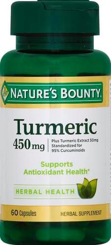 Antioxidant Turmeric Capsules, Healthcare, 450 Mg, 60 Ct Edible Supplement