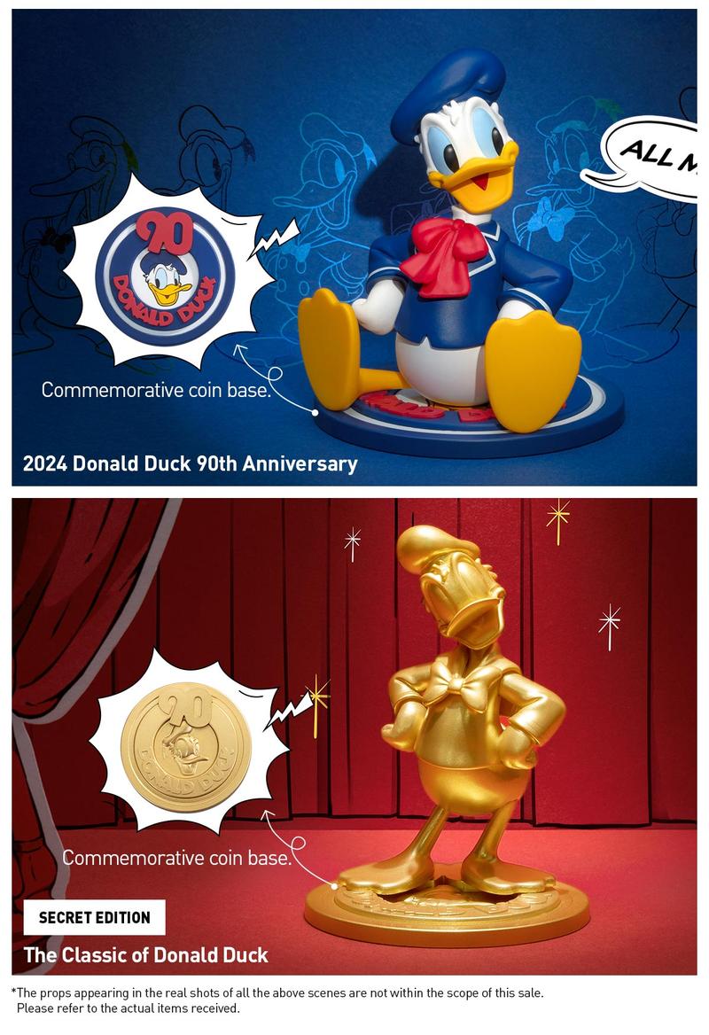 POP MART Disney Donald Duck 90th Anniversary Series Figures, Blind Box