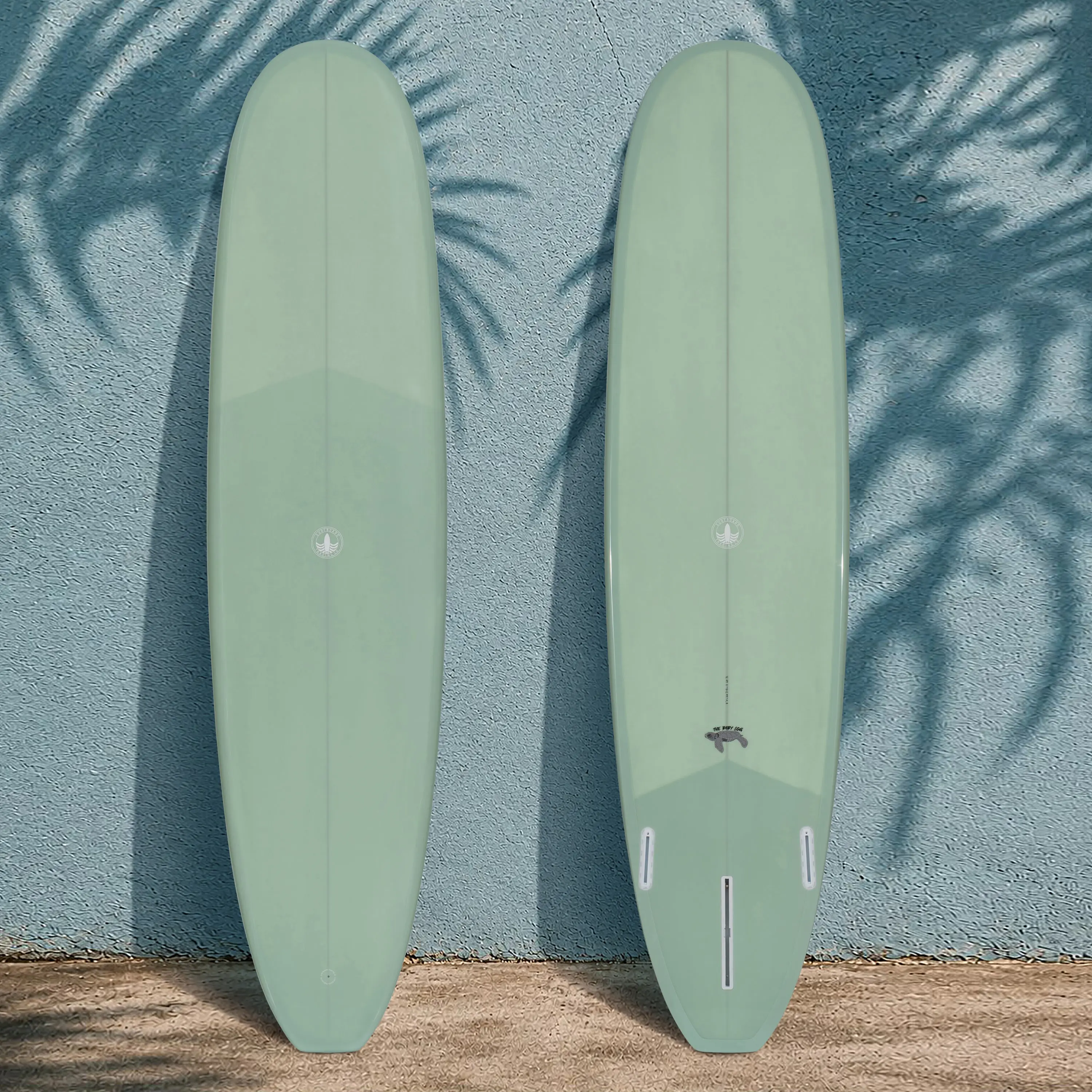 SURFBOARD TRADING CO. Baby Log Beginner Surf Longboard - Longboard Shape, Multi-Size, Varying Volumes, Mint Color - Ships 10/6/26