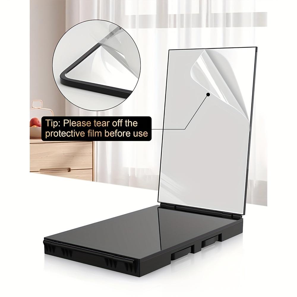 3 Way Mirror for Self Hair Cutting 360 Trifold Barber Mirrors 3 Sided Makeup Mirror to See Back of Head Used for Hair Coloring Braiding Gifts for Men and Women LED Light, Rechargeable, Perfect Valentine's Day Gift