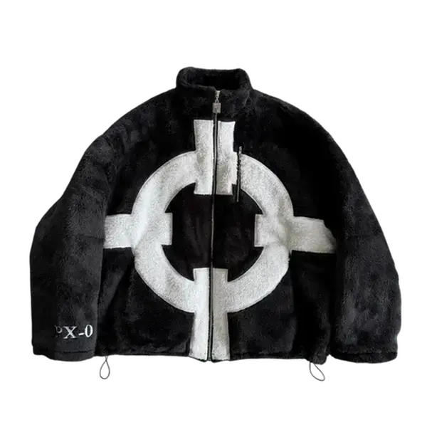 Kuma Sherpa Jacket Inspried One Piece Anime PX-0 Fitted Long