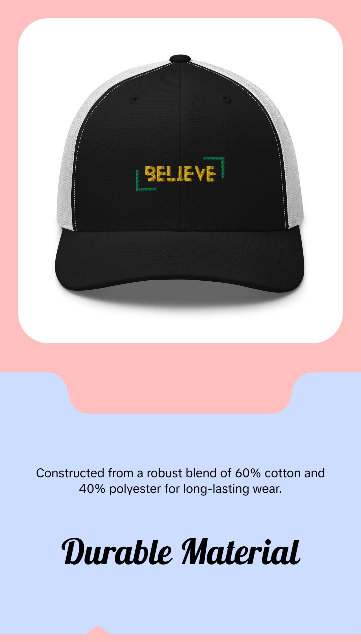 Believe - Performance Cap - Mesh Back