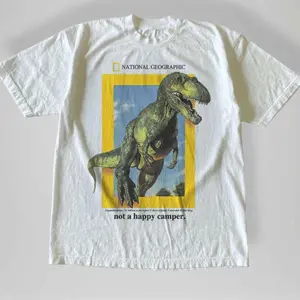 Gildan Men's and Women's T-shirt, Vintage Style Dinosaur Graphic T-shirt, Animal tee, Y2k Unisex Graphic Tees Gothic Grunge Emo Scene Amity Affliction Style Clothes Menswear Womenswear Streetwear