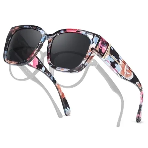 Colorful Floral Frame · Grey Lens