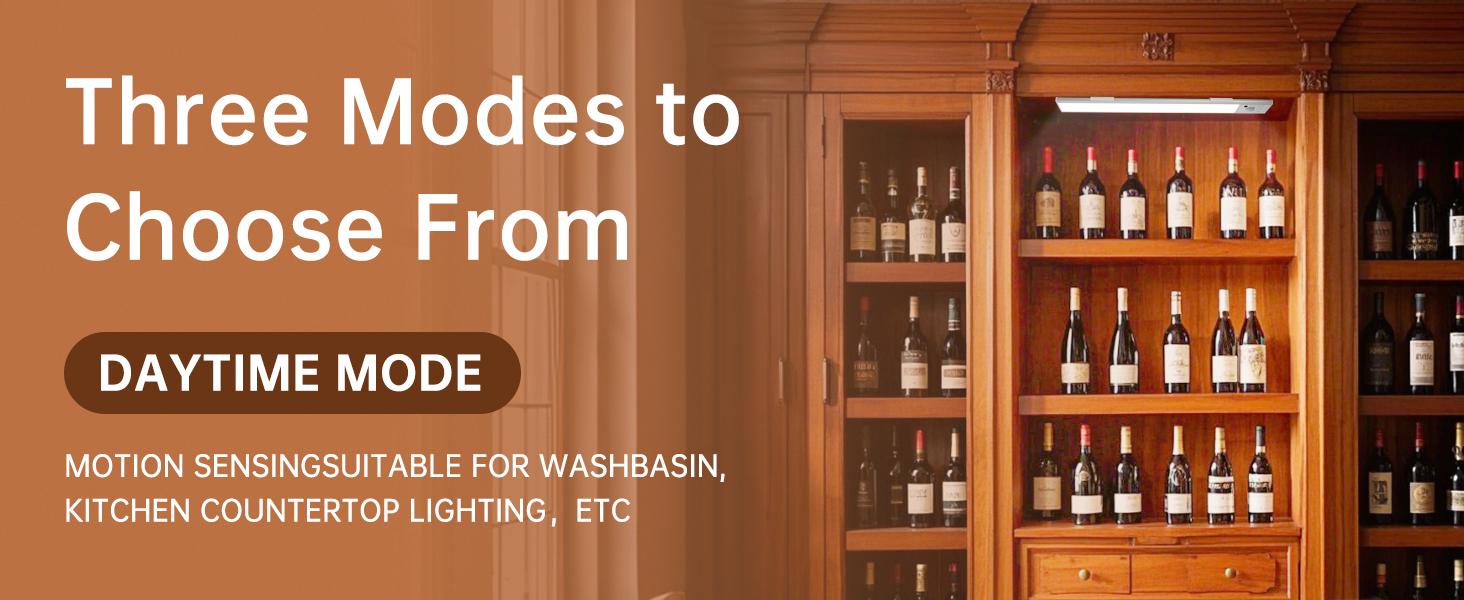 Under Cabinet Lights, Motion Sensor Night Lights Indoor, 1800mAh USB Rechargeable Lights, Dimmable Wireless Closet Lights for Kitchen, Wardrobe, Pantry, Closet, Bathroom, Stairs, Sink Cabinet, Garage, St. Patrick's Day Home Decor, Easter Sunday Gifts