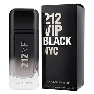 Carolina Herrera 212 Vip Black for Men Eau de Parfum Spray, 3.4 Ounce