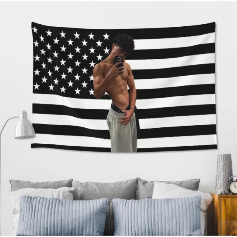 Funny American flag wall hanging malachi flag tapestry,can be used in kitchen, living room,bedroom,barton dining room. Decor Decorative Decoration