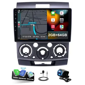 Android 13 Car Radio for 【Ford Everest Ranger Mazda BT-50 2006 2007 2008 2009 2010】 9''Touch Screen Stereo Support Wireless/Wired Carplay&Android Auto, with FM Radio/SWC/Bluetooth 5.4/WiFi