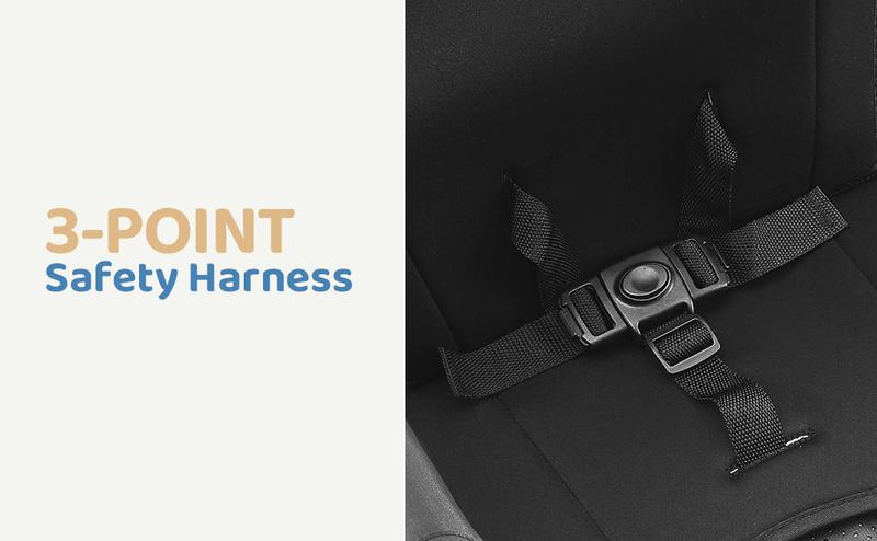 HARPPA All-Terrain Wagon Stroller for 2 with Canopy, Foldable 2-Seat Strollers for Babies, 4 Seats Wagon for Outdoor & Beach, Adjustable Push & Pull Handle, Footwell & Large Storage