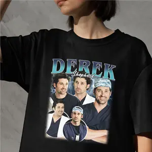 Derek Shepherd Grey's Anatomy Vintage T-Shirt: Unisex Soft Cotton Tee