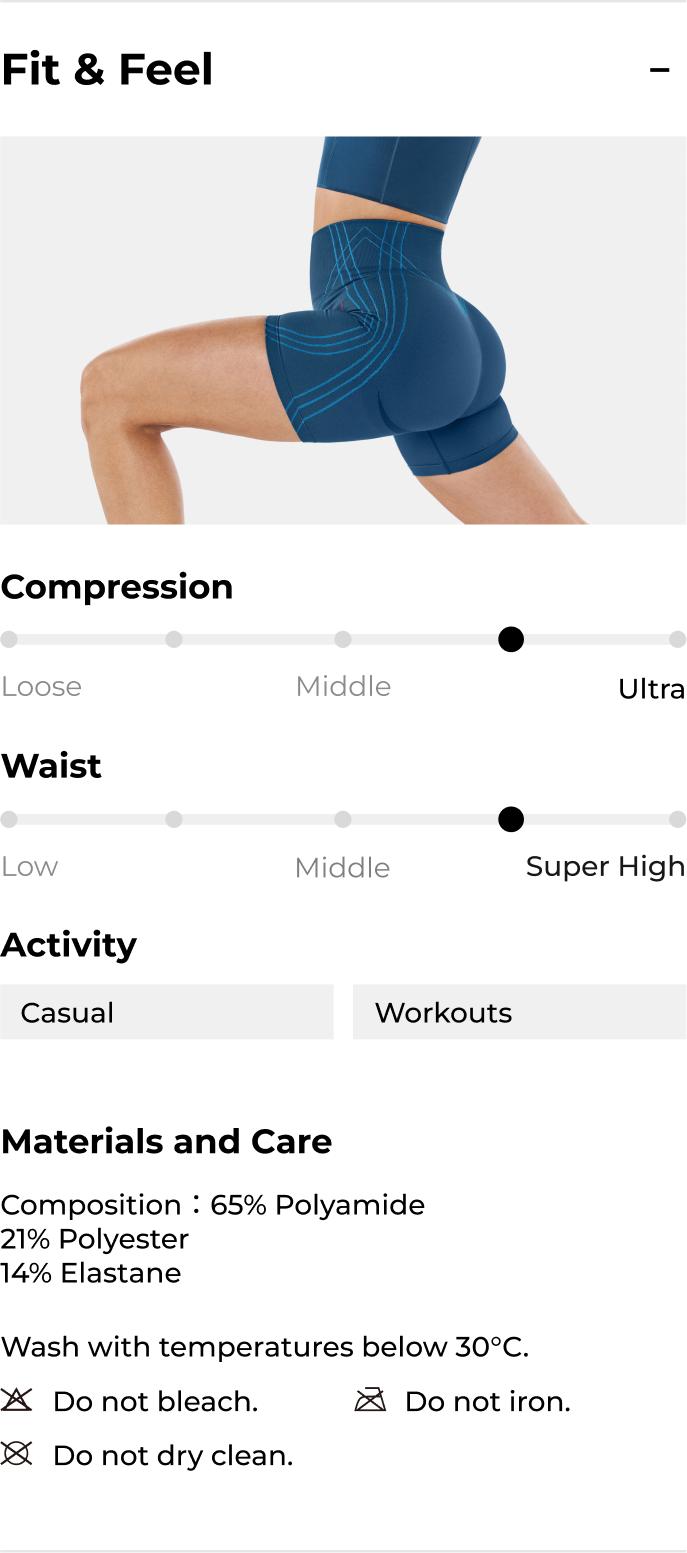 Fanka FirmFiit Seamless 8" Biker Shorts for Women High-Waisted Compression Shorts with Side Stripes