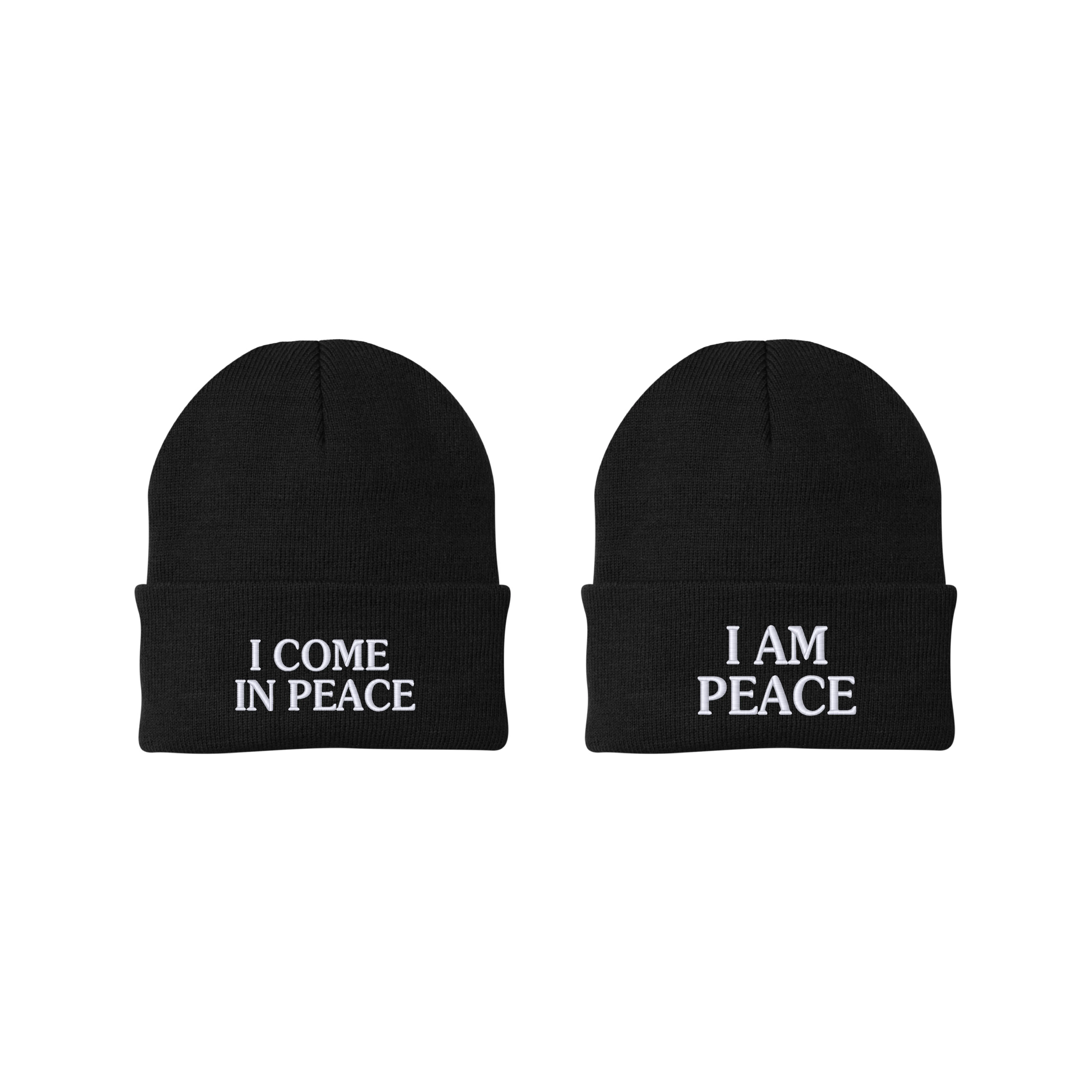 Couples I Come In Peace Beanies casual warm