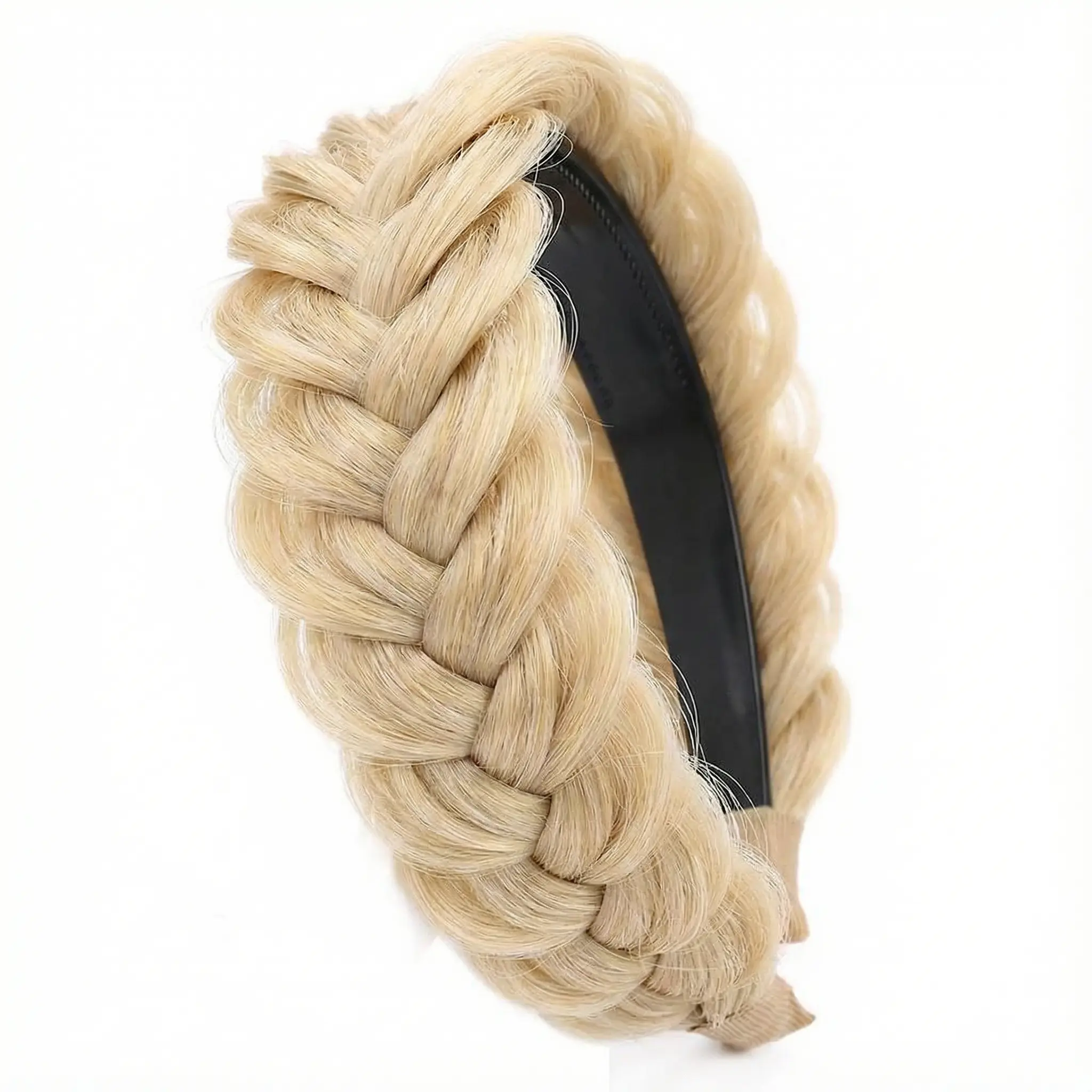 Women's 3PC Handmade Boho Braid Headbands - High-Temperature Heat-Friendly Woven Silk, Teeth, High-Elasticity Synthetic Hair Fishtail Braid Design, Headband Hairstyle Accessories for Women, Spring Summer Fashion Hair Accessory,