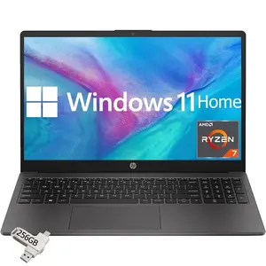 HP Business and Study Laptop 2025 Updated, 15.6" FHD, AMD Ryzen 7 7730U (up tp 32GB RAM | 1TB SSD), Numeric Keypad, Webcam, Windows 11 Home+ Copilot AI, WiFi 6& Bluetooth with Bundle Accessories Kit