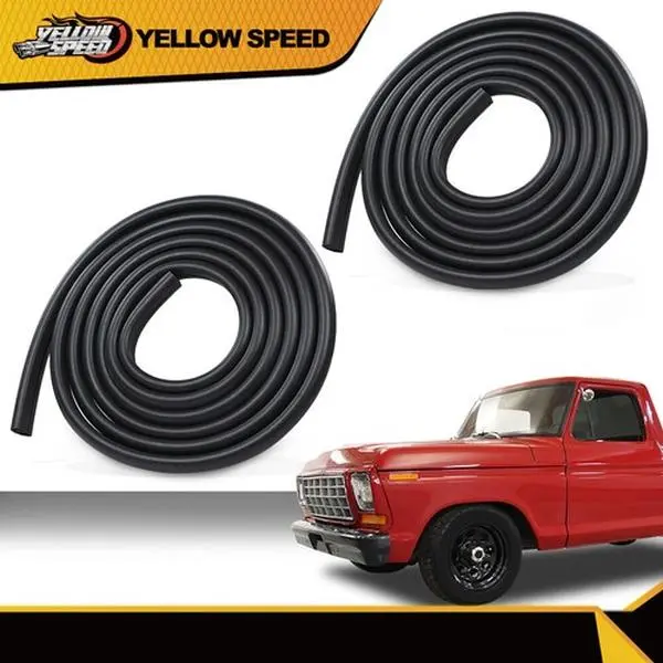 ALLGOOD Car Door Protector - 1-Pair Industrial Rubber Pair Pack, Direct Fit Easy Install Weatherproofing Seals for 73-79 Ford F100, F150, F250, F350 Truck Front Doors