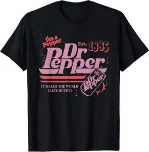 100% Cotton Dr. Pepper Retro Pop Makes The World Taste Better T-Shirt
