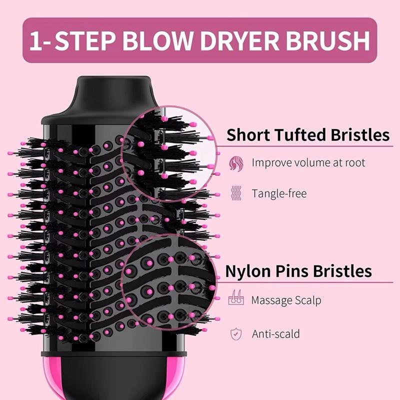 Professional High Quality One Step Hair Dryer Brush Styler Tools Fast Heating Hair Straightener & Drying Hot Air Brush for Dry Straight Curl