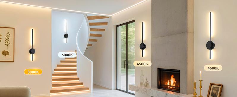 Rechargeable Wall Sconces Set of 2, Wireless Lights with Remote & Touch Control, 360° Adjustable, 3 Color Temps + RGB 16 Colors, Timer, No-Wire Install, Bedroom, Living Room, TV Wall, Hallway Lighting