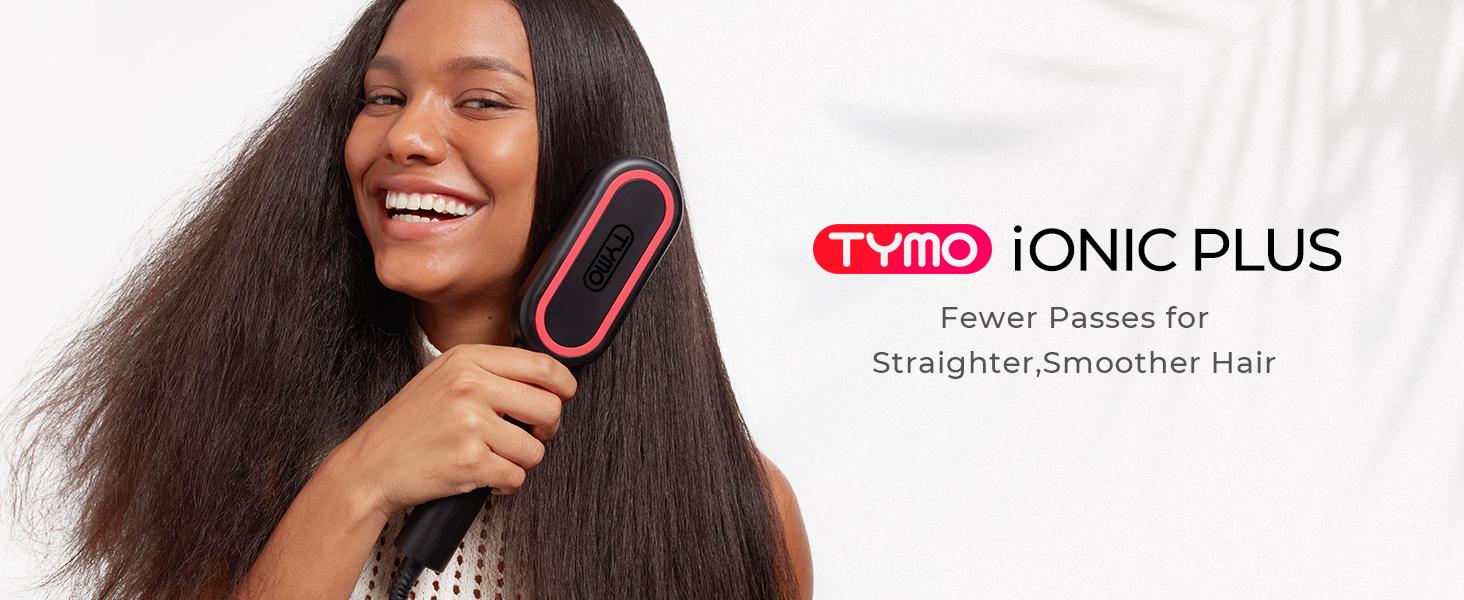 【Live Only】TYMO iONIC PLUS Hair Straightener Brush with Smooth Bristles