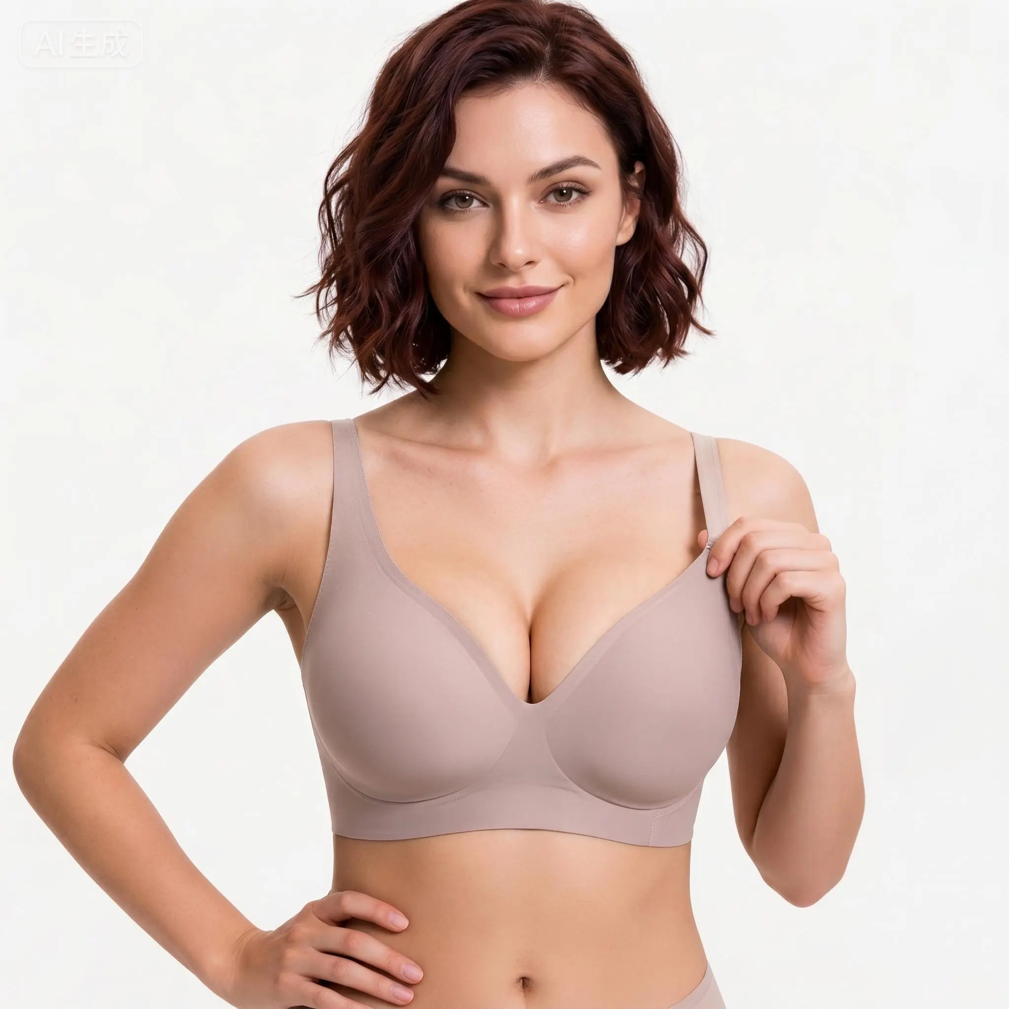 Sola-S jelly bras Jelly Wireless bra Womens Comfortable Wireless Bras Push Up Bralettes Seamless Tshirts Bras Deep V Everyday Bras lingerie