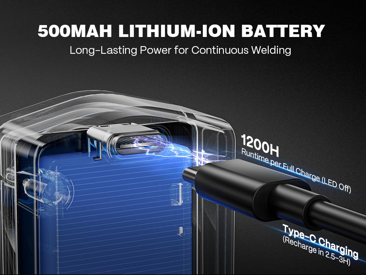 ARCCAPTAIN Intelligent Auto-Shade Welding Helmet, 180° Panoramic Auto-Darkening Hood with Internal Display, True Color 1/1/1/1, Memory & Gradient, Built-in LED Light for TIG/MIG/Stick/Cut/Grind