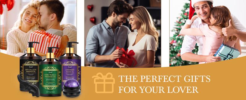 Pjordo-3 Pack Massage Oil for Relaxation -Massage Therapy