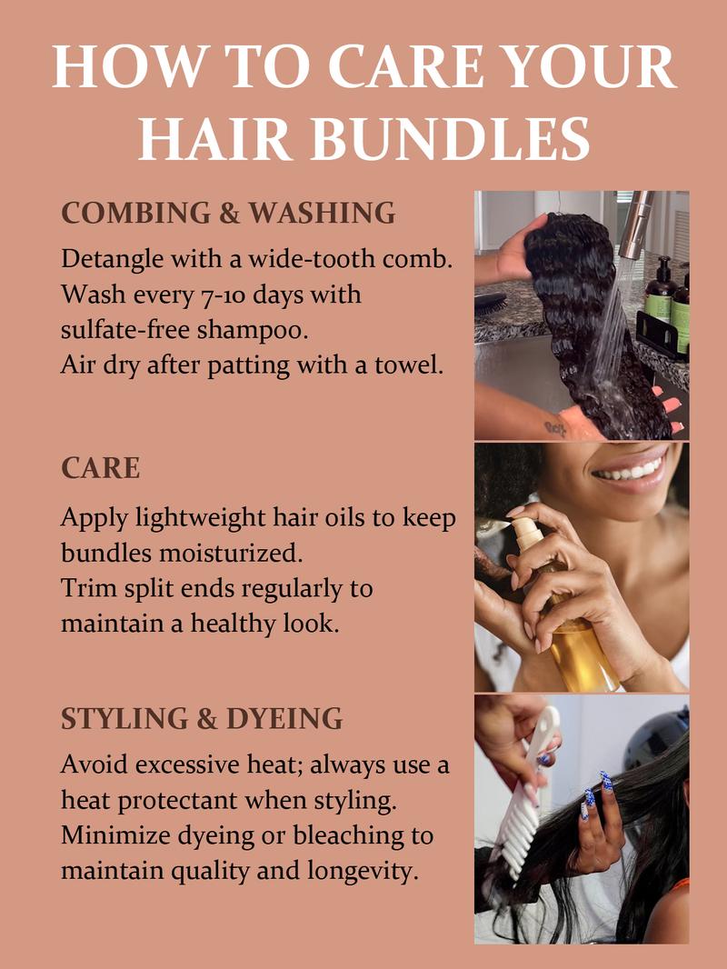 [Wequeen] Water Wave Hair Bundles 12-28 Inch Budget Friendly 10A Grade Brazilian 100% Human Hair Wet Look Quick Weave Sew in/Glue in Free Perm Rods Valentine Gifts